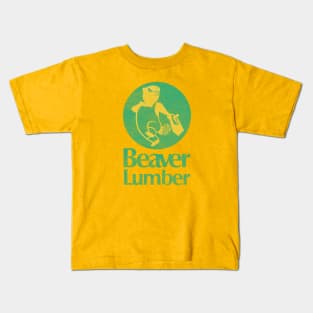 Retro Beaver Lumber Kids T-Shirt